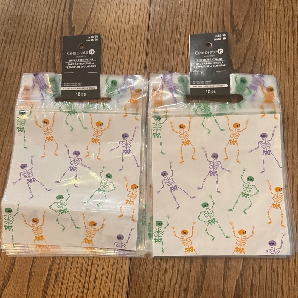 Celebrate It Multicolor Skeleton Party Bags